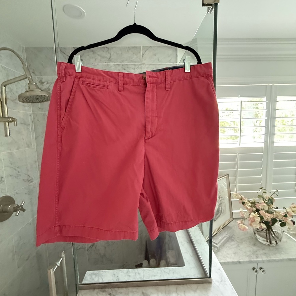 Ralph Lauren Nantucket Red Flat Front Shorts